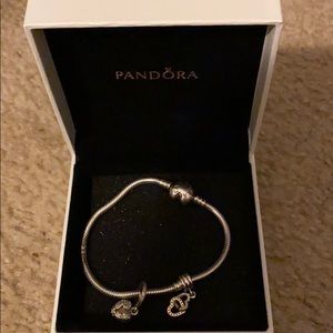 Pandora bracelet charms included